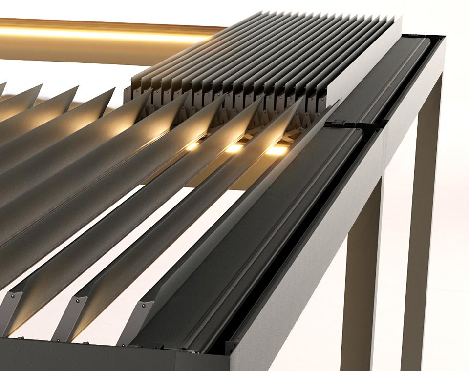 Retractable (Retract Roof) Louvre